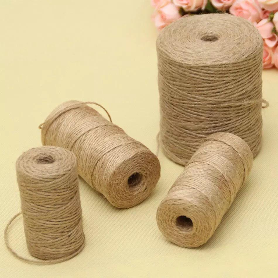 Cuộn 100m Dây Thừng Sợi Gai 2ly - Dây Gai Quấn Lọ Hoa, Trang Trí Đồ Vinatage, Kẹp Ảnh Làm Đồ Handmade