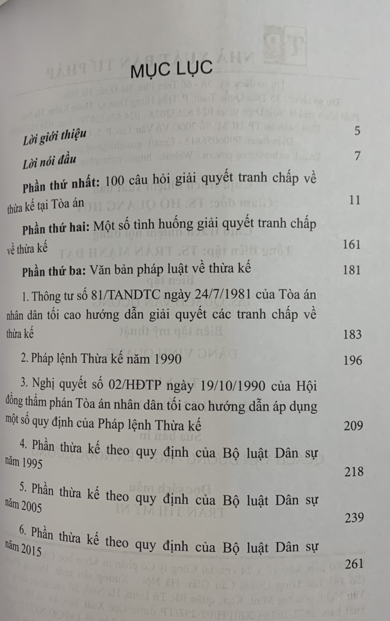 100 câu hỏi giải quyết tranh chấp thừa kế tại tòa