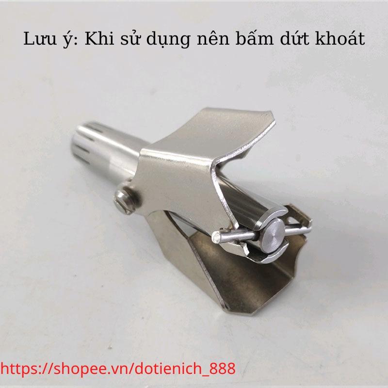 Dụng cụ cắt tỉa lông mũi bằng tay chất liệu thép không gỉ, kéo cắt lông mũi không đau có hộp đựng và cọ vệ sinh