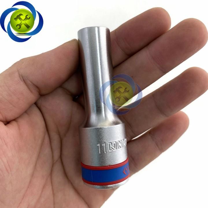 Tuýp 11mm 1/2 Kingtony 423511M loại dài 6 cạnh màu trắng