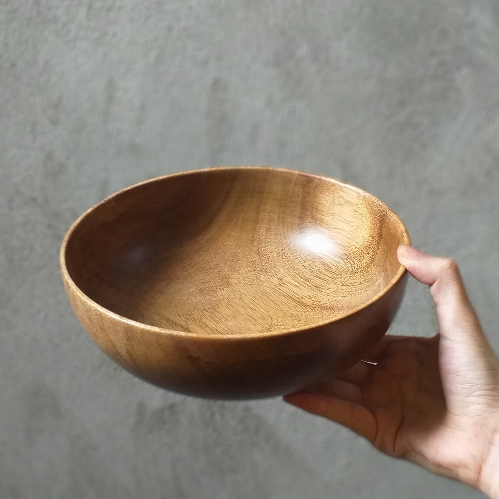 Bát salad gỗ Keo