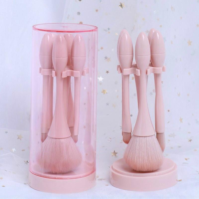 Bộ cọ trang điểm cá nhân 5 cây Màu Hồng siêu CUTE