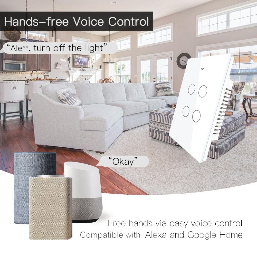 Công tắc cảm ứng thông minh, Tương thích với Amazon Alexa / Google Home