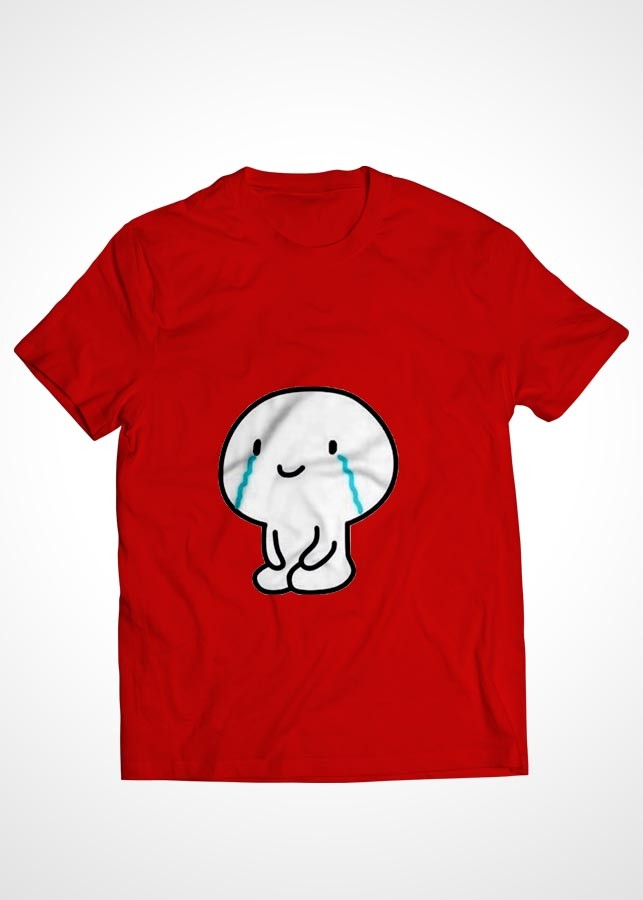 Áo thun cặp đôi Cotton màu đỏ in hình mẫu 30