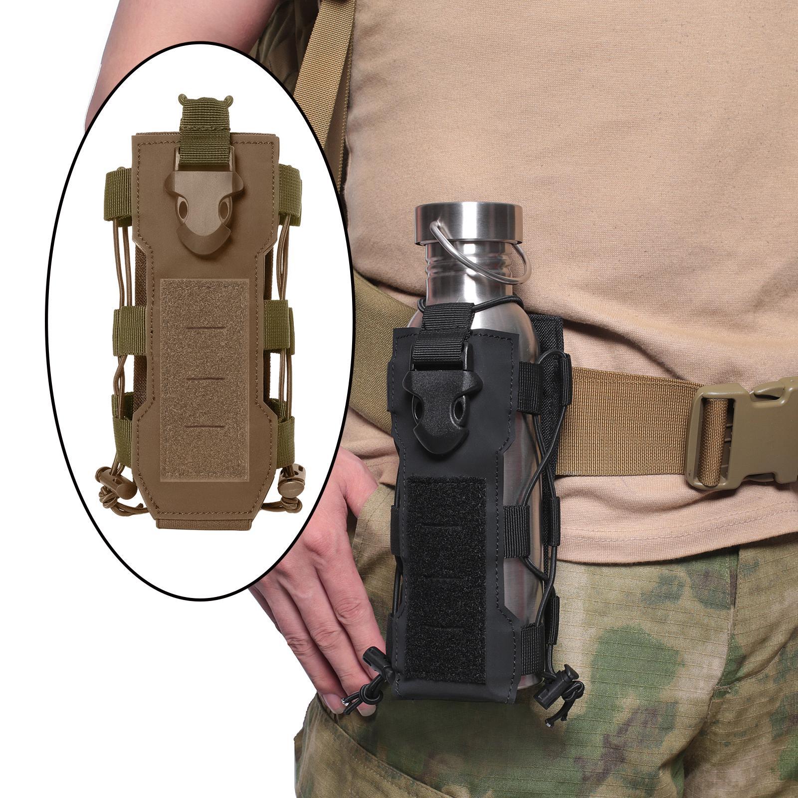 Molle Pouch Hydration Carrier Outdoor Activities Water Bottle Holder