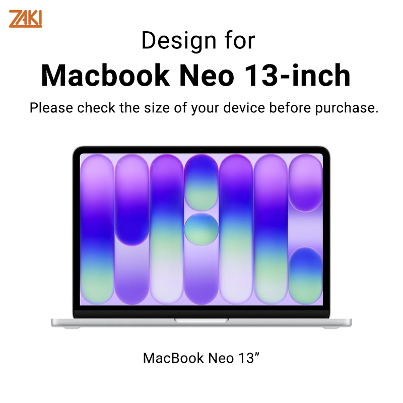Ốp lưng chống sốc cho MacBook Neo 13″ ZAKI EvoShell Case - Hàng Chính Hãng