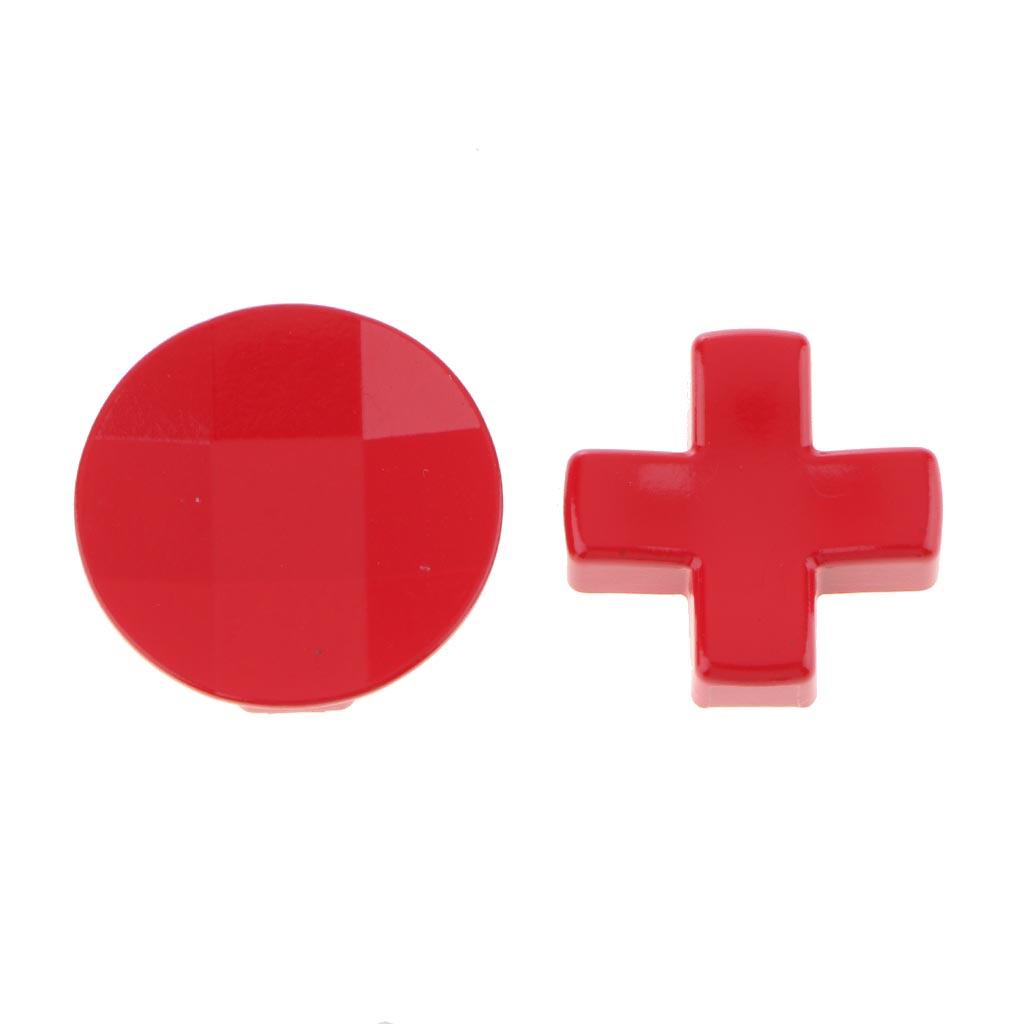 1 Pair Thumbstick Switch Buttons Accent Rings For Xbox One Controller Red