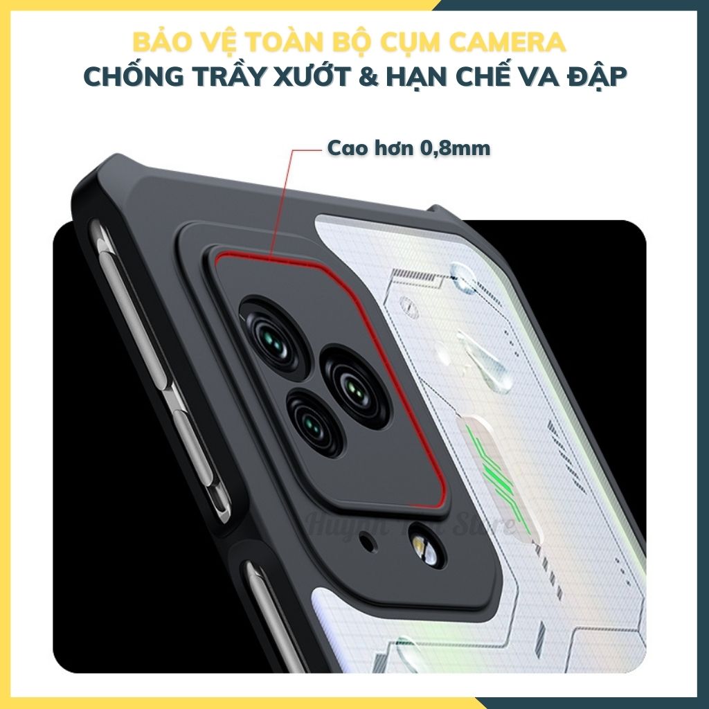 Ốp lưng chống sốc XUNDD cho black shark 5 bảo vệ camera - hàng nhập khẩu