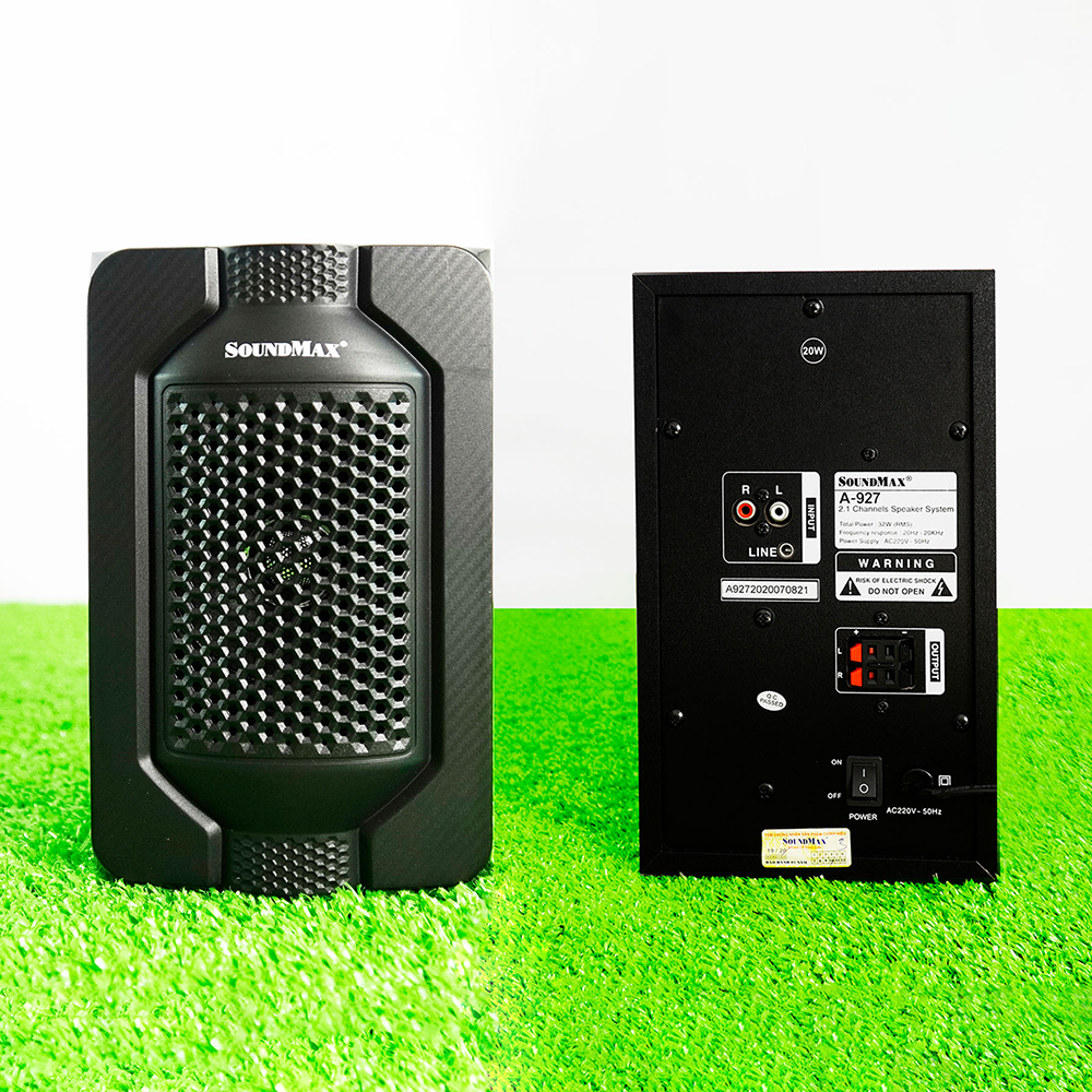 [Hàng chính hãng] Loa vi tính 2.1 kênh SoundMax A-927 | Loa bluetooth SoundMax A927 | Có remote - Loa Nghe Nhạc - Hàng Chính Hãng