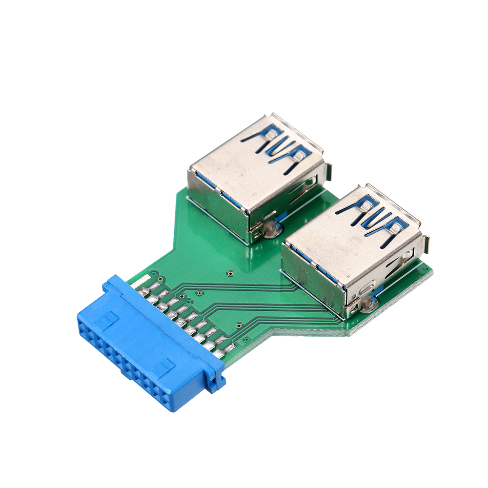 Bộ Chuyển Đổi Bo Mạch Chủ Máy Tính Để Bàn 19pin / 20pin Đến 2 Cổng USB 3.0 A Female