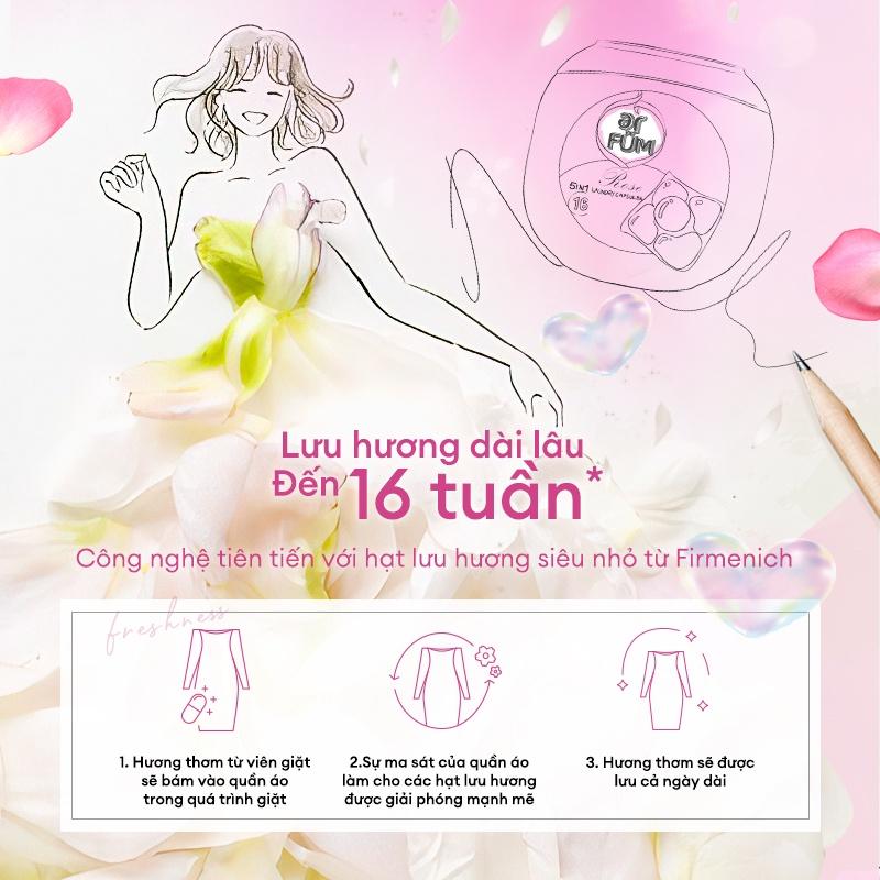 Viên giặt xả arFUM 5 trong 1 MỚI lưu hương lâu 16 tuần, khử khuẩn 99% -