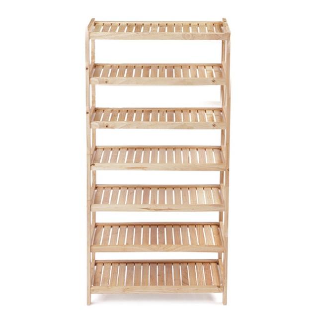 Kệ Giày Dép 7 Tầng Rộng 60cm Gỗ Tự Nhiên 100%- TN