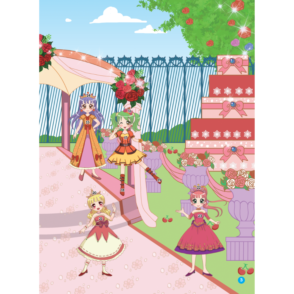 2000 hình dán trang phục công chúa - Công chúa đáng yêu  - tái bản