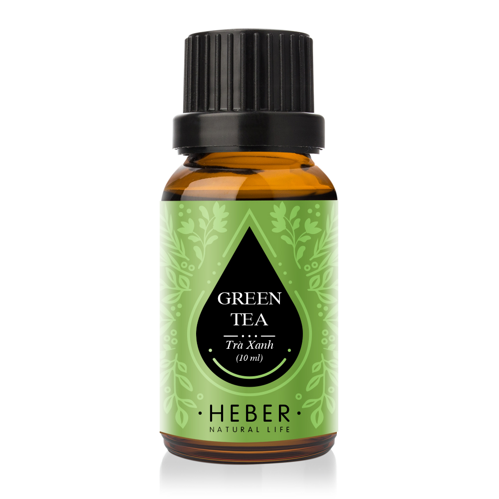 Tinh Dầu Trà Xanh Green Tea Essential Oil Heber | 100% Thiên Nhiên Nguyên Chất Cao Cấp