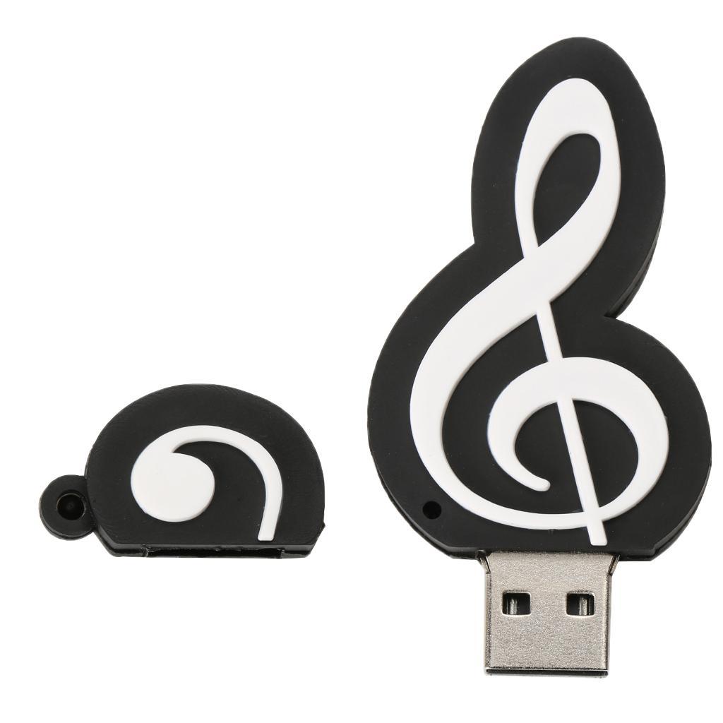 Music note USB U Disk Drive Flash Storage Memory Stick For PC Computer