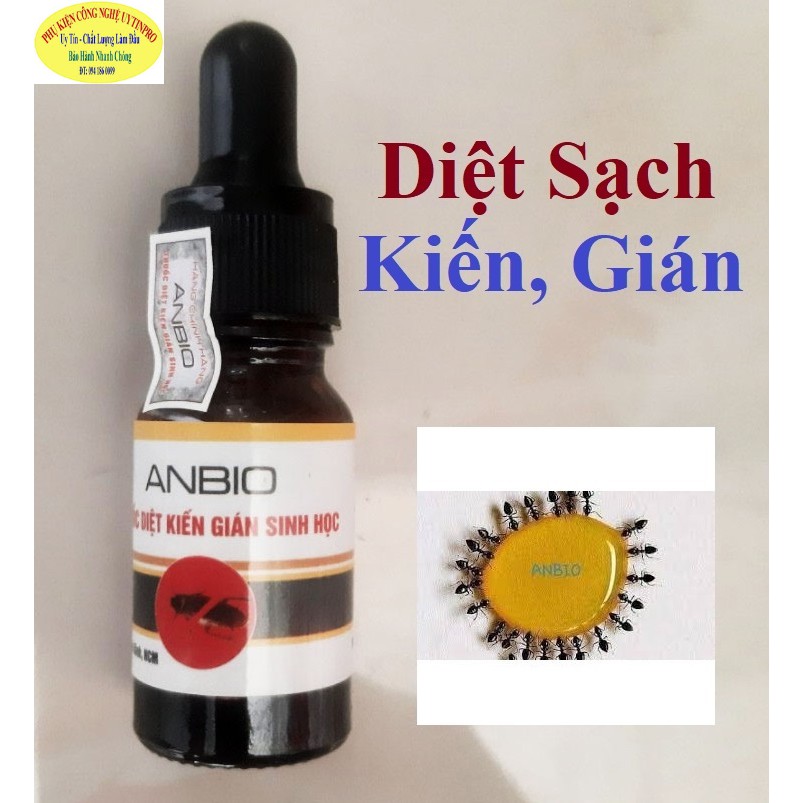 CHAI DIỆT KIẾN GIÁN Sinh Học ANBIO Chai 10ml Xuất xứ Việt Nam Sử dụng an toàn, hiệu quả - Phụ kiện công nghệ pro