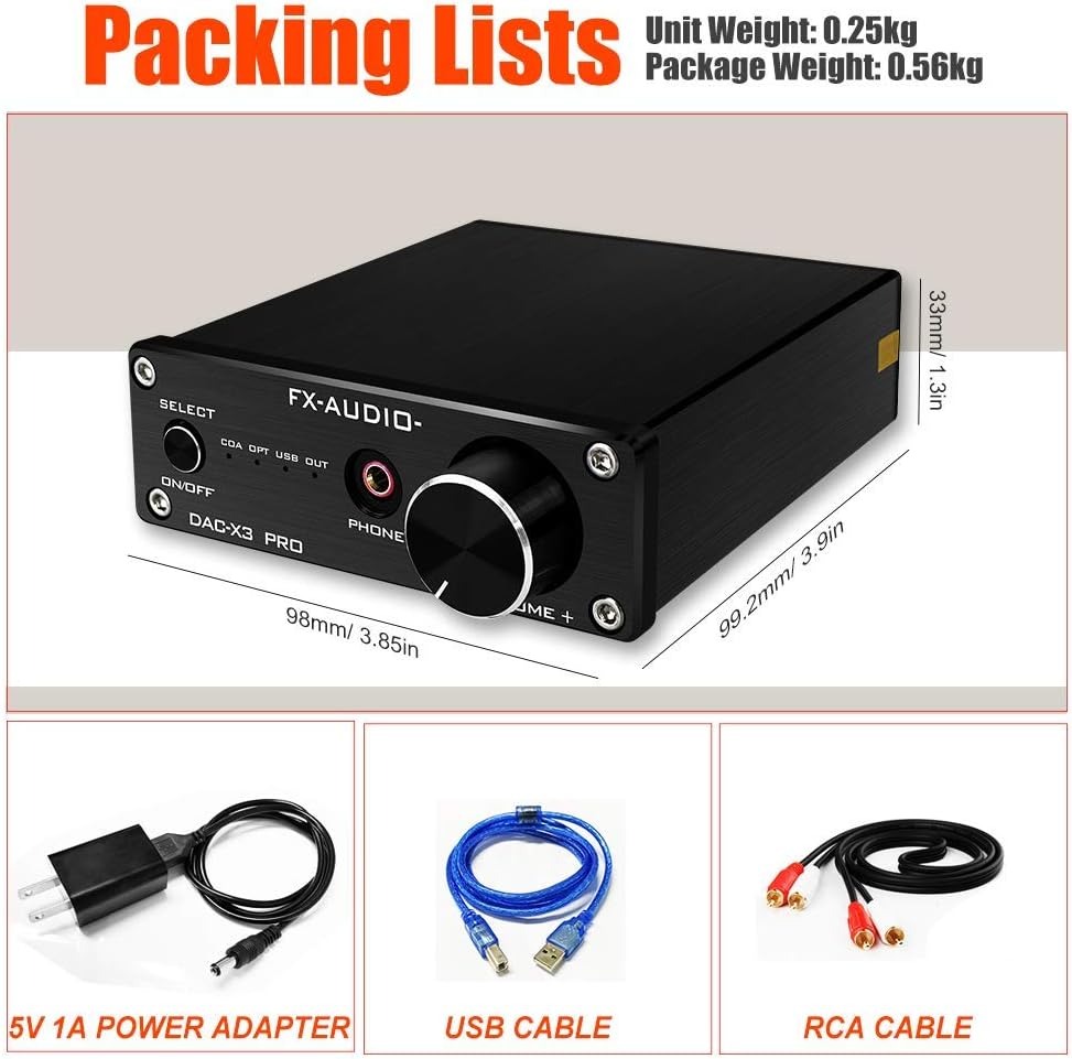 Bộ Giải Mã Âm Thanh DAC FX-Audio X3 Pro - Hàng Chính Hãng