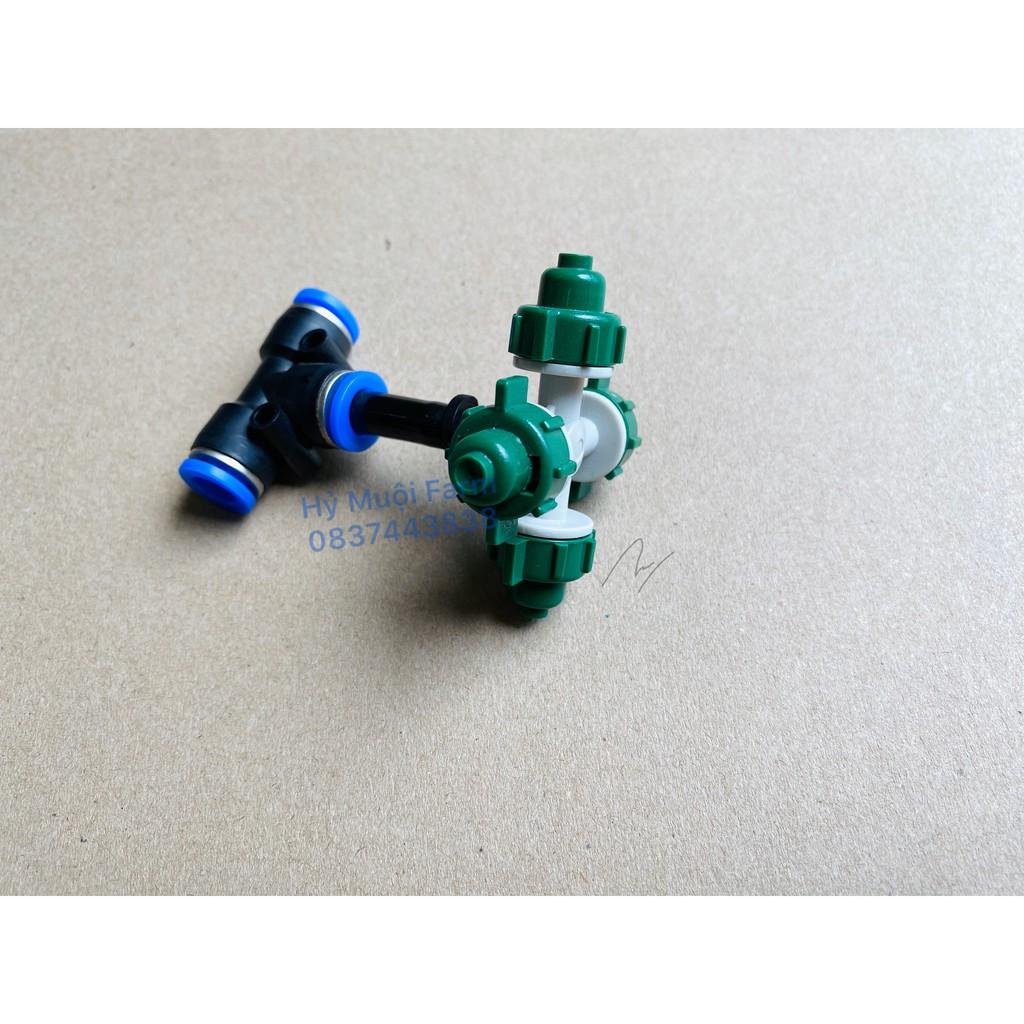 Trọn bộ phun sương tưới lan 4 hướng - kèm bộ hẹn giờ tự động