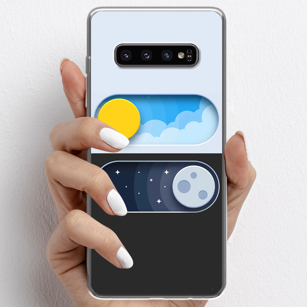 Ốp lưng cho Samsung Galaxy S10, Samsung Galaxy S10 Plus nhựa TPU mẫu Ngày đêm