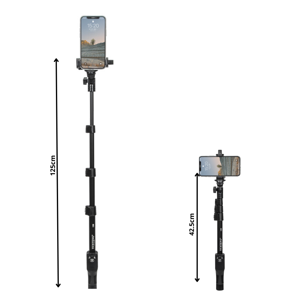 Tripod/ Gậy chụp ảnh Yunteng 1288, phụ kiện quay chụp nhỏ gọn, tiện lợi kèm remote chụp ảnh từ xa - Hàng chính hãng