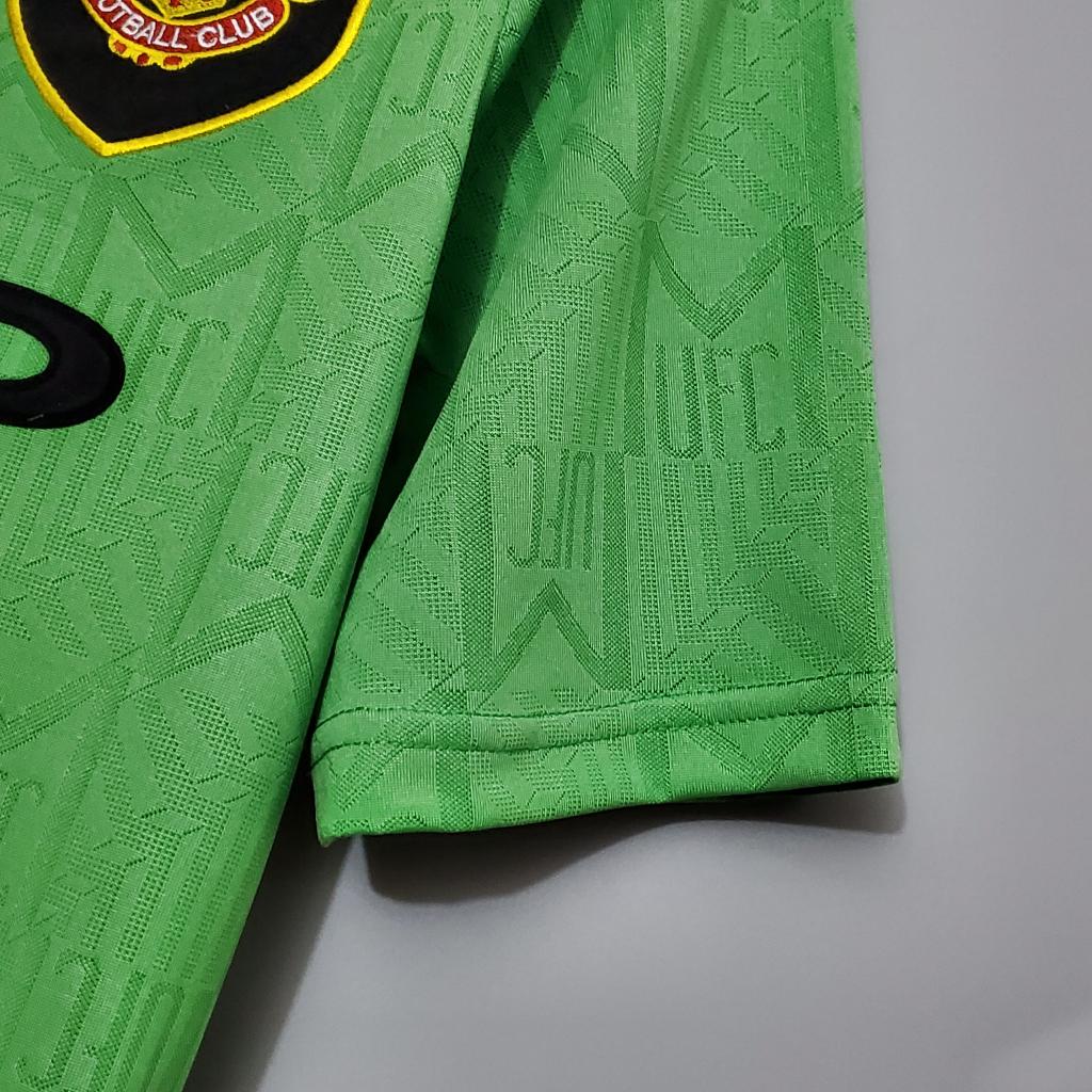 Áo Bóng Đá Retro Manchester United 1992 - Sân Khách bản cao cấp vải Cotton Polyester
