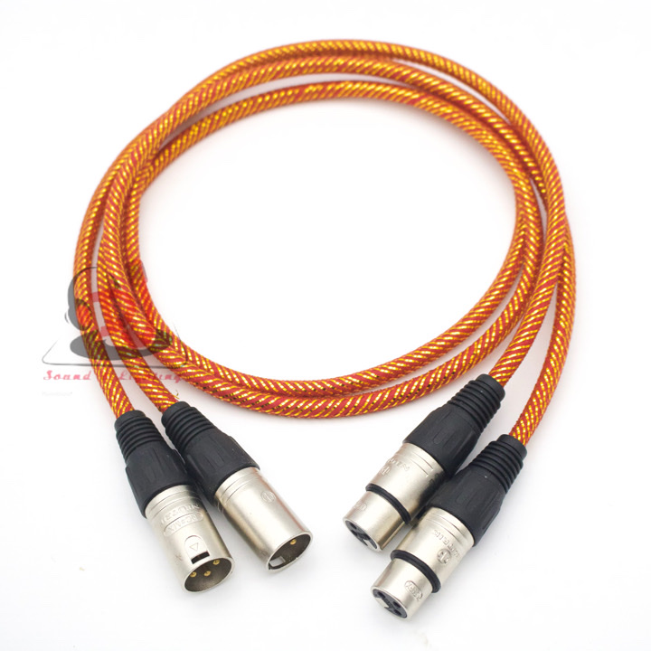 Dây rắc canon đực cái, 02 dây tín hiệu canon jack xlr 3 pin