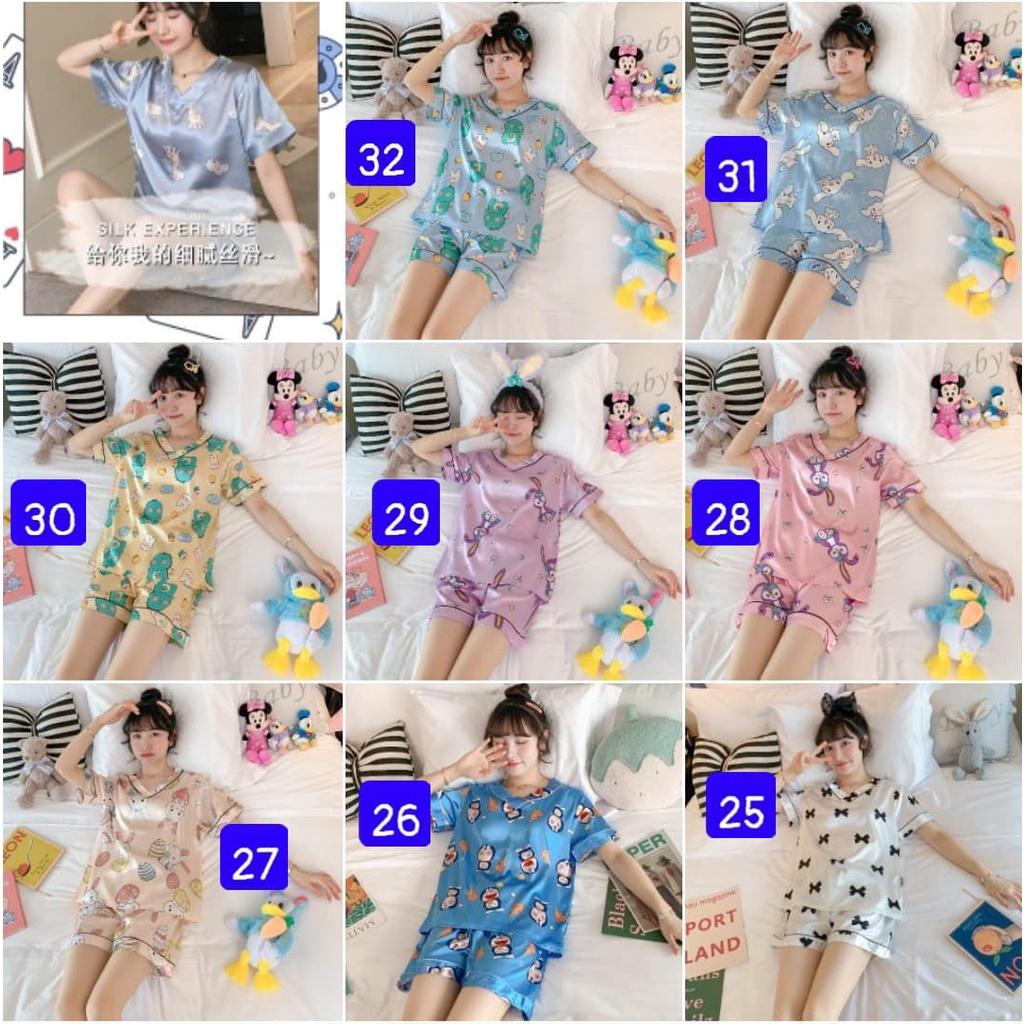 Bộ lụa, pijama mặc nhà mùa hè cho nữ 2022
