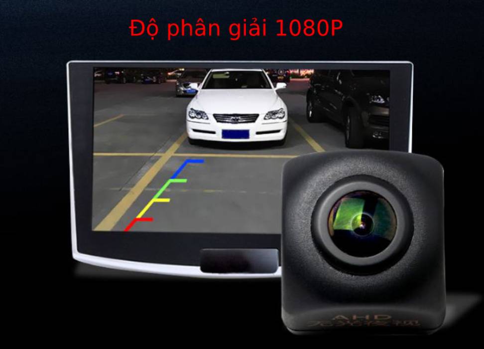 Camera lùi độ phân giải AHD 1080P, góc quay 170 độ dùng cho màn hình android