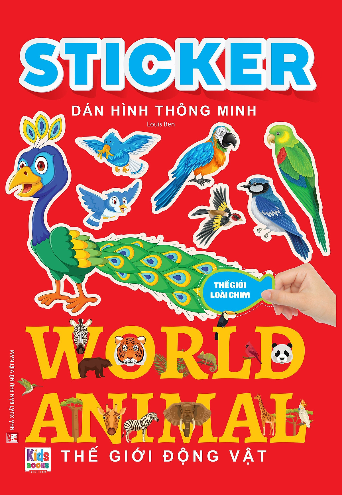 Sách - Sticker dán hình thông minh - Thế Giới Loài Chim - MK