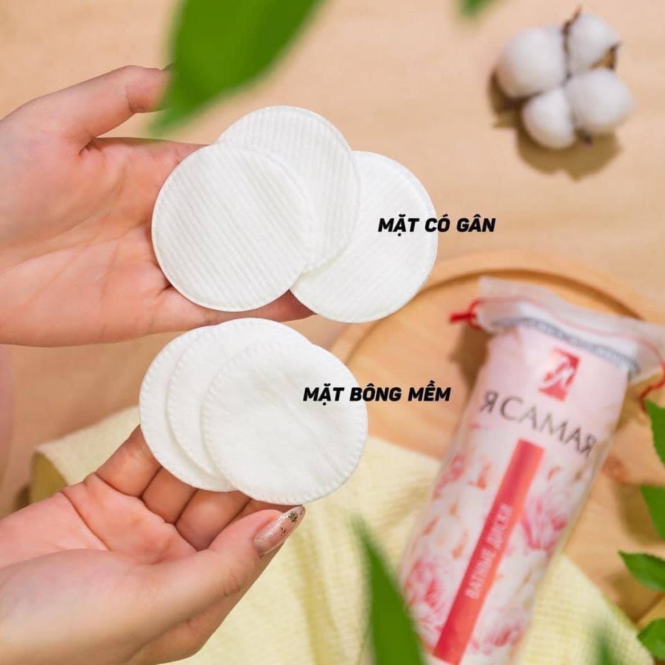 Túi 222 Bông Tẩy Trang Hatsu Natural Cotton Pads 100% Tự Nhiên An Toàn Mềm Mại
