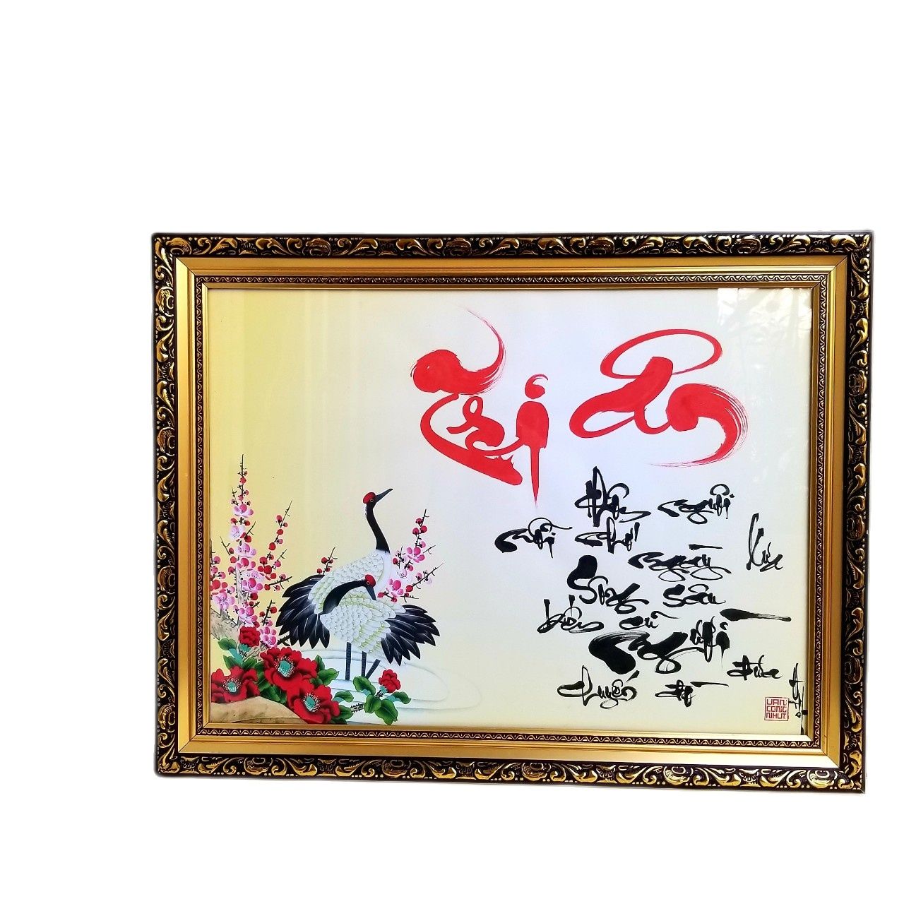 Thư pháp TRI ÂN Thầy cô. Quà tặng 20/11, 8/3, 20/10,  sinh nhật, tết. Tranh treo tường, Quá tết thầy cô.