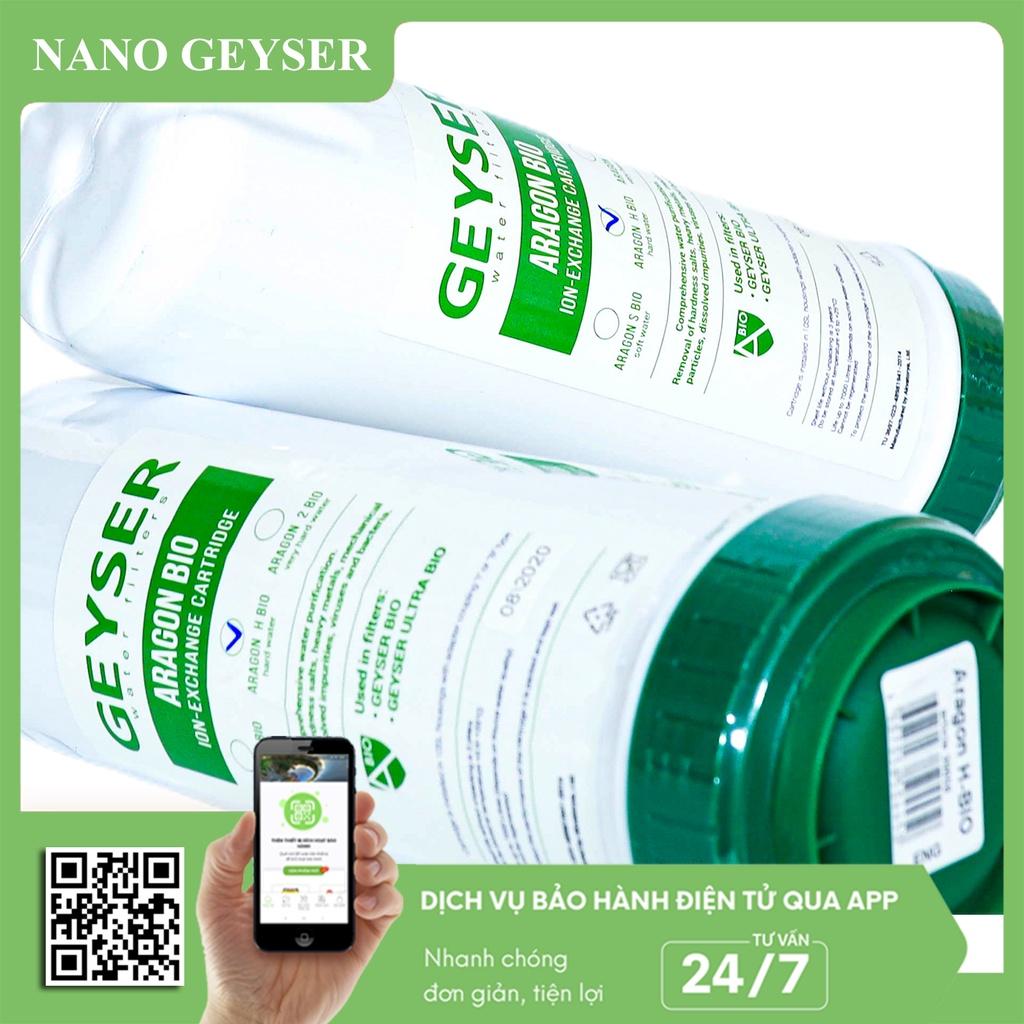 Lõi lọc nước số 2 máy Ecotar, Lõi Aragon Bio Nano Geyser, Dùng cho máy Geyser Ecotar 4, Ecotar 8 - Hàng Chính Hãng