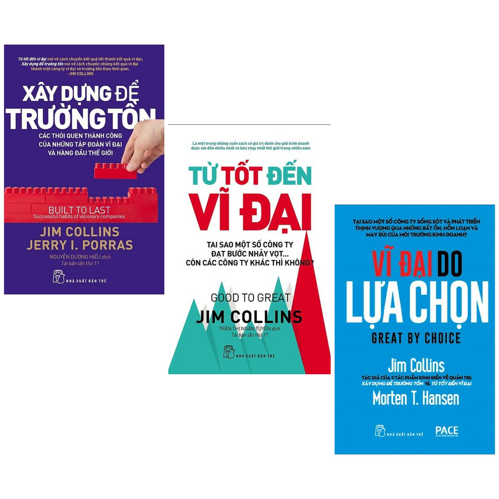 Combo Sách Hay:  Từ Tốt Đến Vĩ Đại +  Vĩ Đại Do Lựa Chọn (Tái Bản) +  Xây Dựng Để Trường Tồn - (Bộ 3 Cuốn Sách / Sách Bán Chạy / Tặng Kèm Postcard Greenlife)