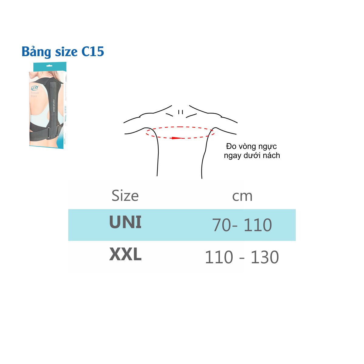 Đai chống gù United Medicare (C15