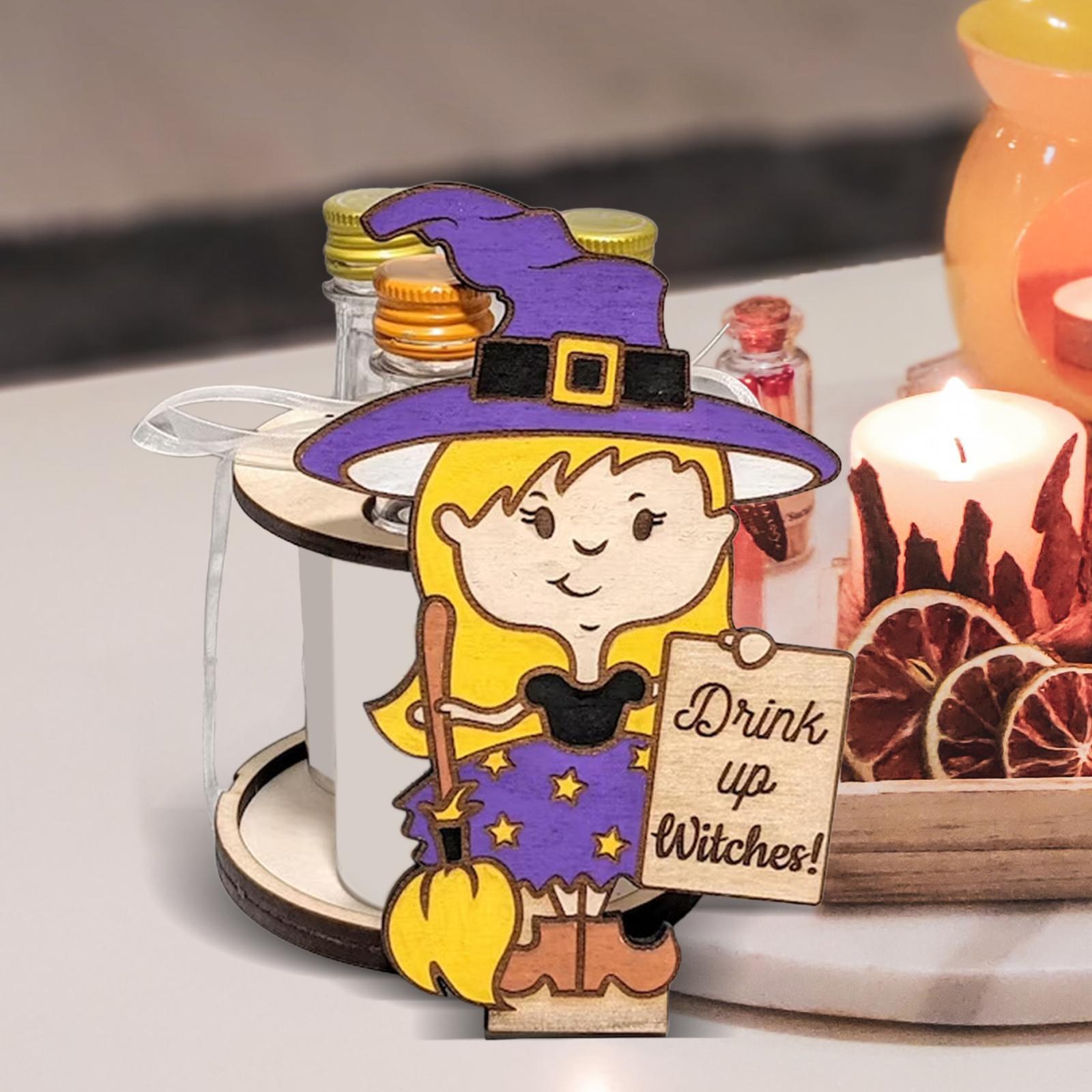 Halloween Mini  Bottle Stand, Mini Halloween  Rack, Mini  Bottle Holder,  Bottle Display Rack for Kitchen, Halloween, Gift