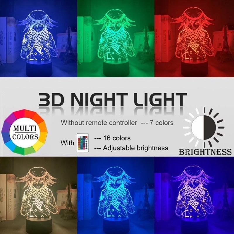 Đèn Ngủ Led 3d V3 Kokichi Oma Đèn Led 16 Màu