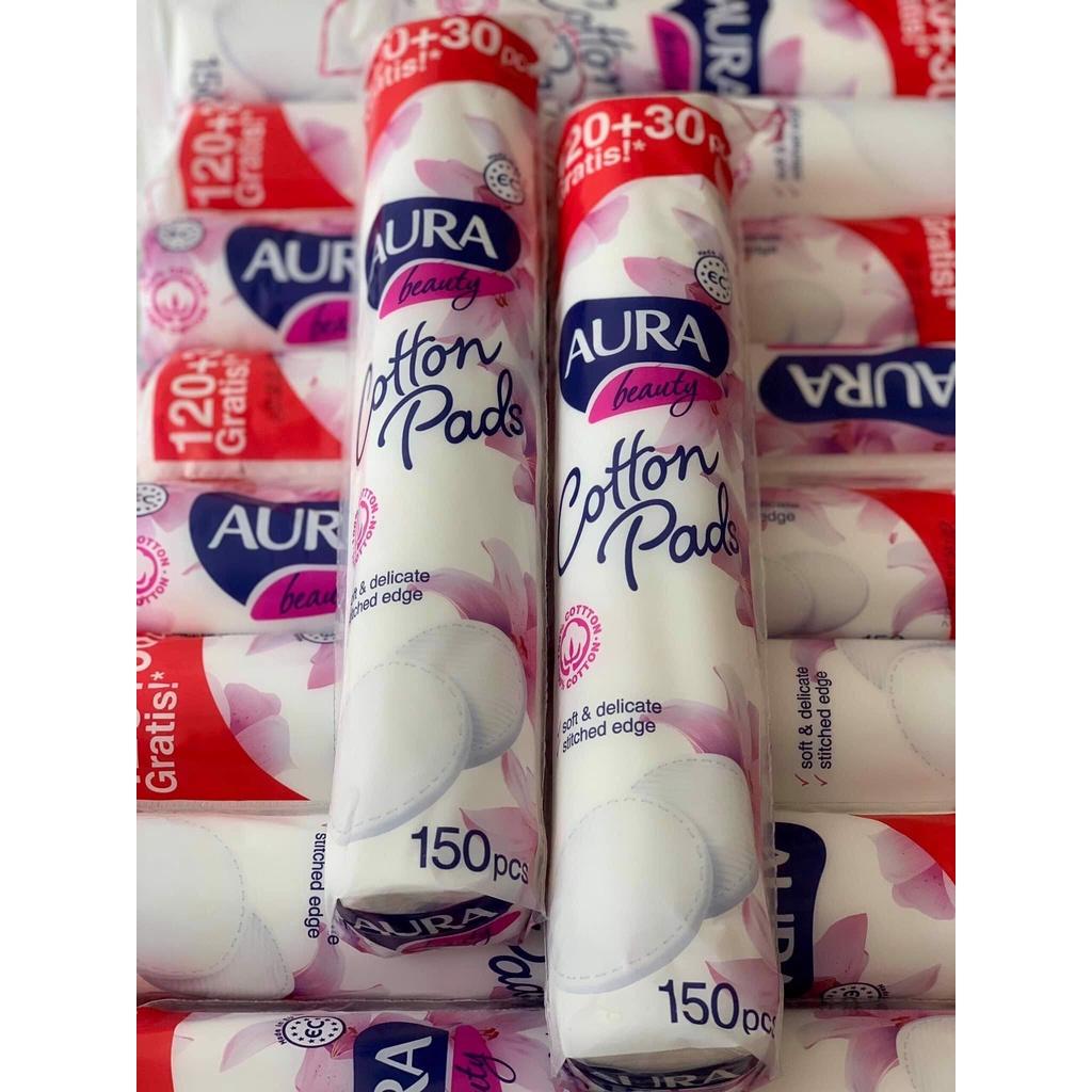 Combo 5 Bông tẩy trang Aura Beauty 150 miếng