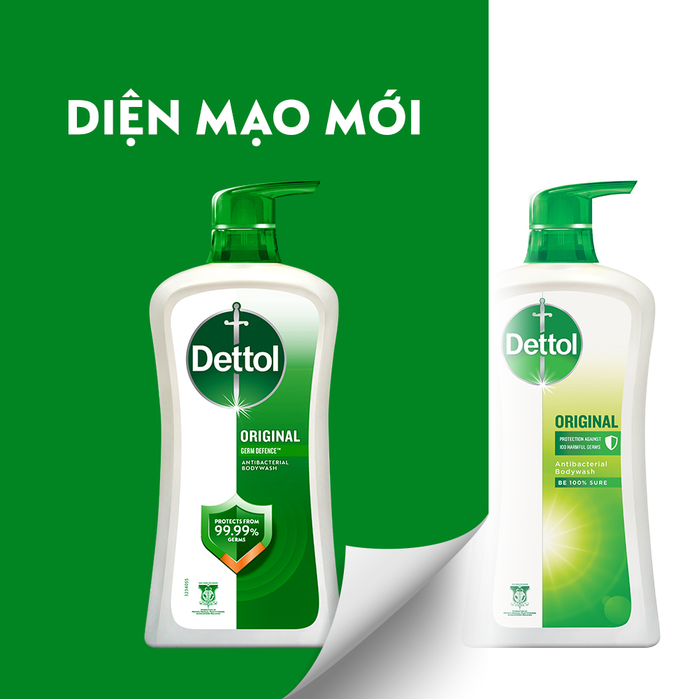 Bộ 2 Dettol Sữa tắm diệt khuẩn 950G