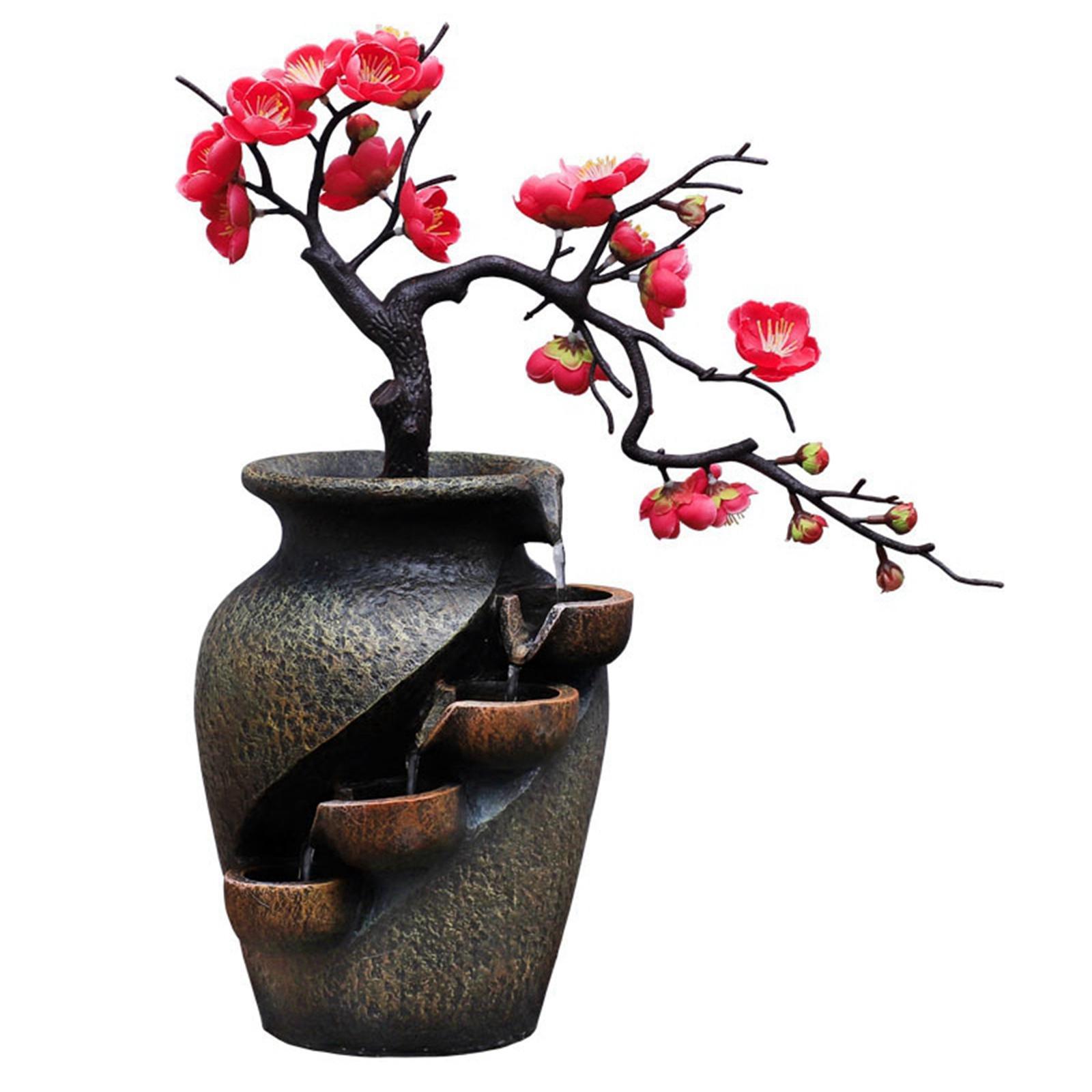 Waterfall Fountain Indoor Flower for Landscape Home Room Decor