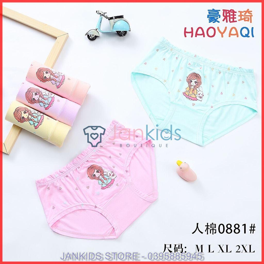 Quần chip đùi, quần chip tam giác, quần lót cotton mềm mại cho bé gái 1-10 tuổi