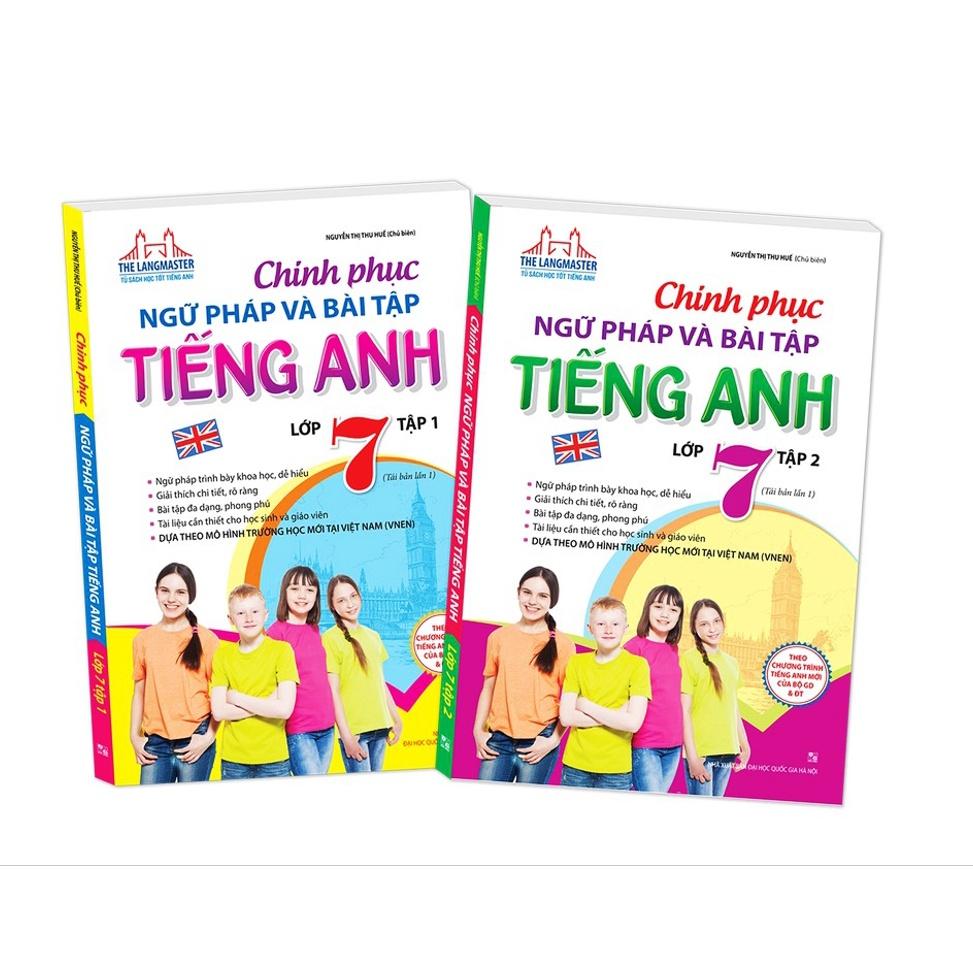 Sách - Combo chinh phục ngữ pháp và bài tập tiếng Anh lớp 7