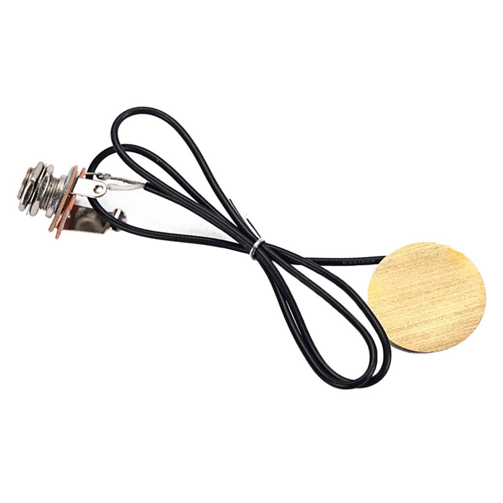 Piezo Transducer Pre-wired Pickup For Acoustic Guitar Violin Banjo Mandolin