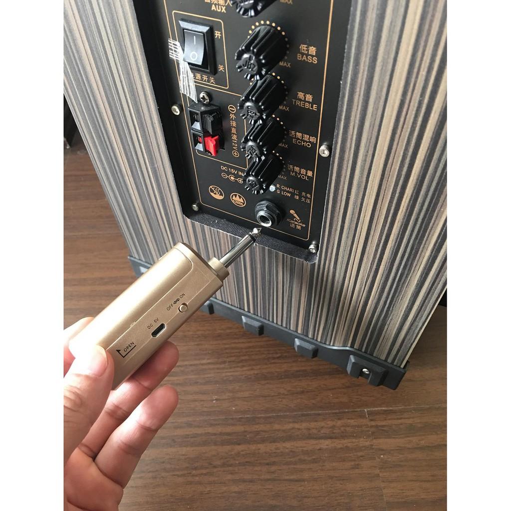 Bộ 2 micro karaoke không dây Zansong S28 kết nối uhf cho loa kéo- Hỗ trợ các thiết bị có jack cắm 3.5mm và 6.5mm bh 12th