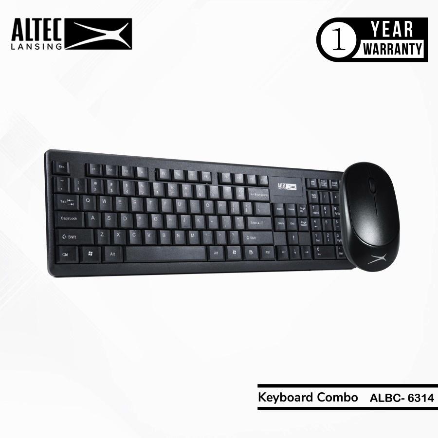 Bộ bàn phím và chuột không dây wireless Altec Lansing ALBC6314 cực êm - dành cho văn phòng (4 màu tùy chọn
