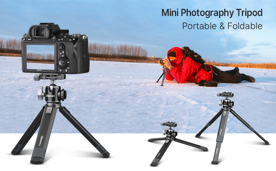 ULANZI MT-24, Chân Tripod tích hợp Ballhead xoay 360° cho máy ảnh - Hàng Chính Hãng