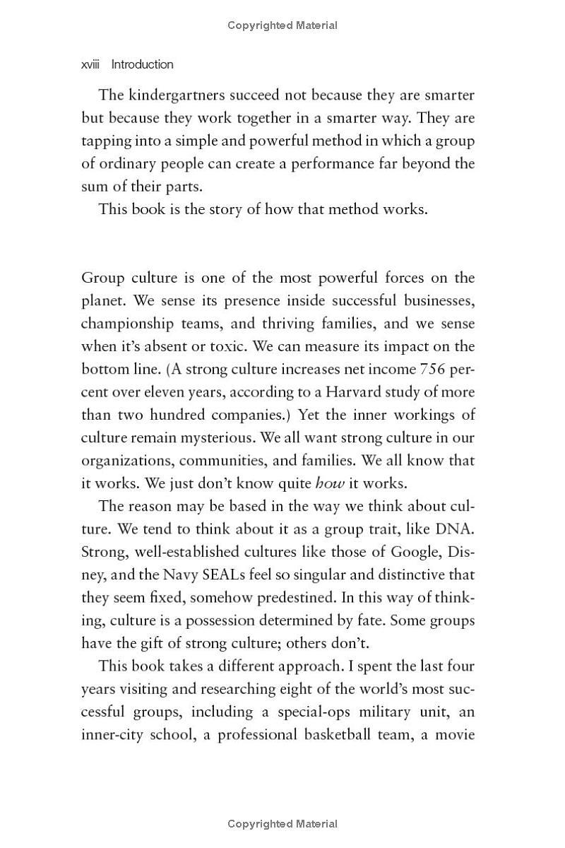 The Culture Code: The Secrets of Highly Successful Groups