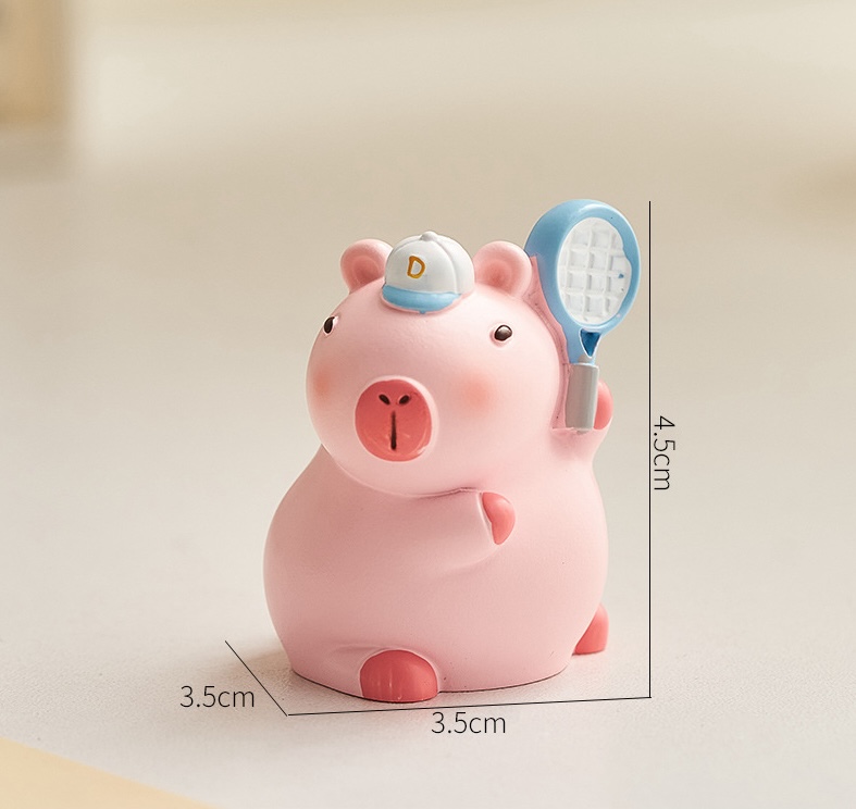 Mô Hình Capybara Màu Hồng Blindbox Bộ 8 144 Trang Trí Quà Tặng Decord_ Hàng chính hãng