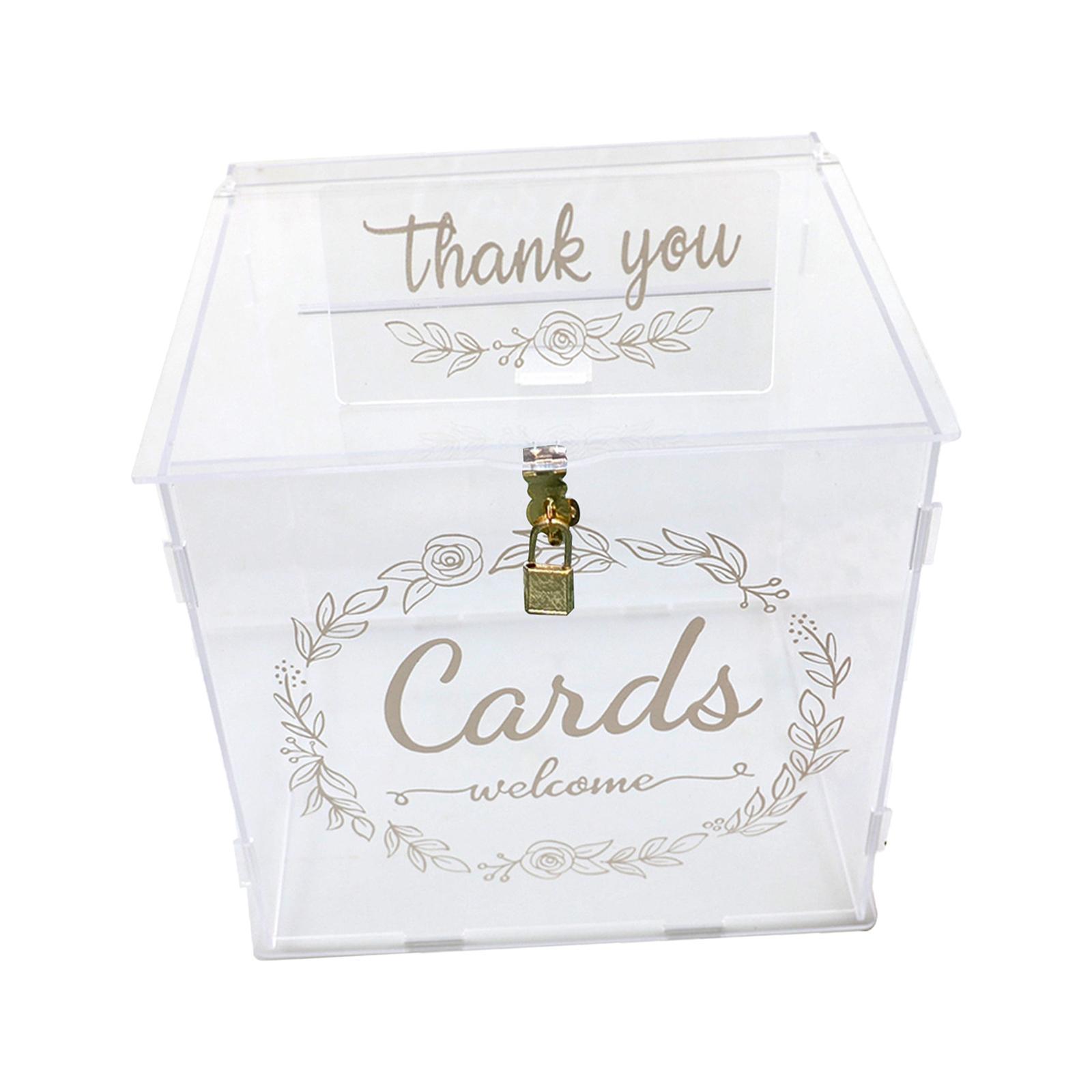 Acrylic Wedding Cards Box Decorations for Fall Wedding Reception Thanksgiving