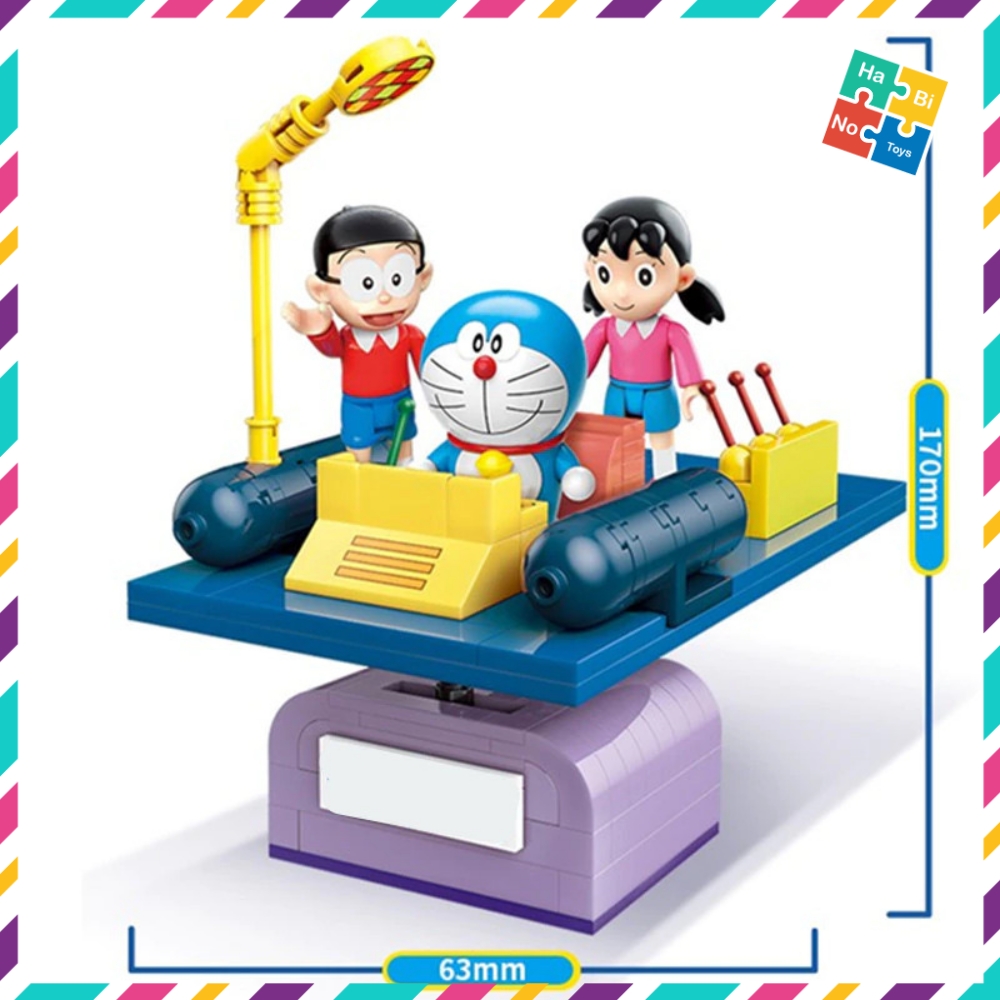 Đồ Chơi Xếp Hình Lắp Ráp Doraemon Keeppley K20401 Cỗ Máy Thời Gian