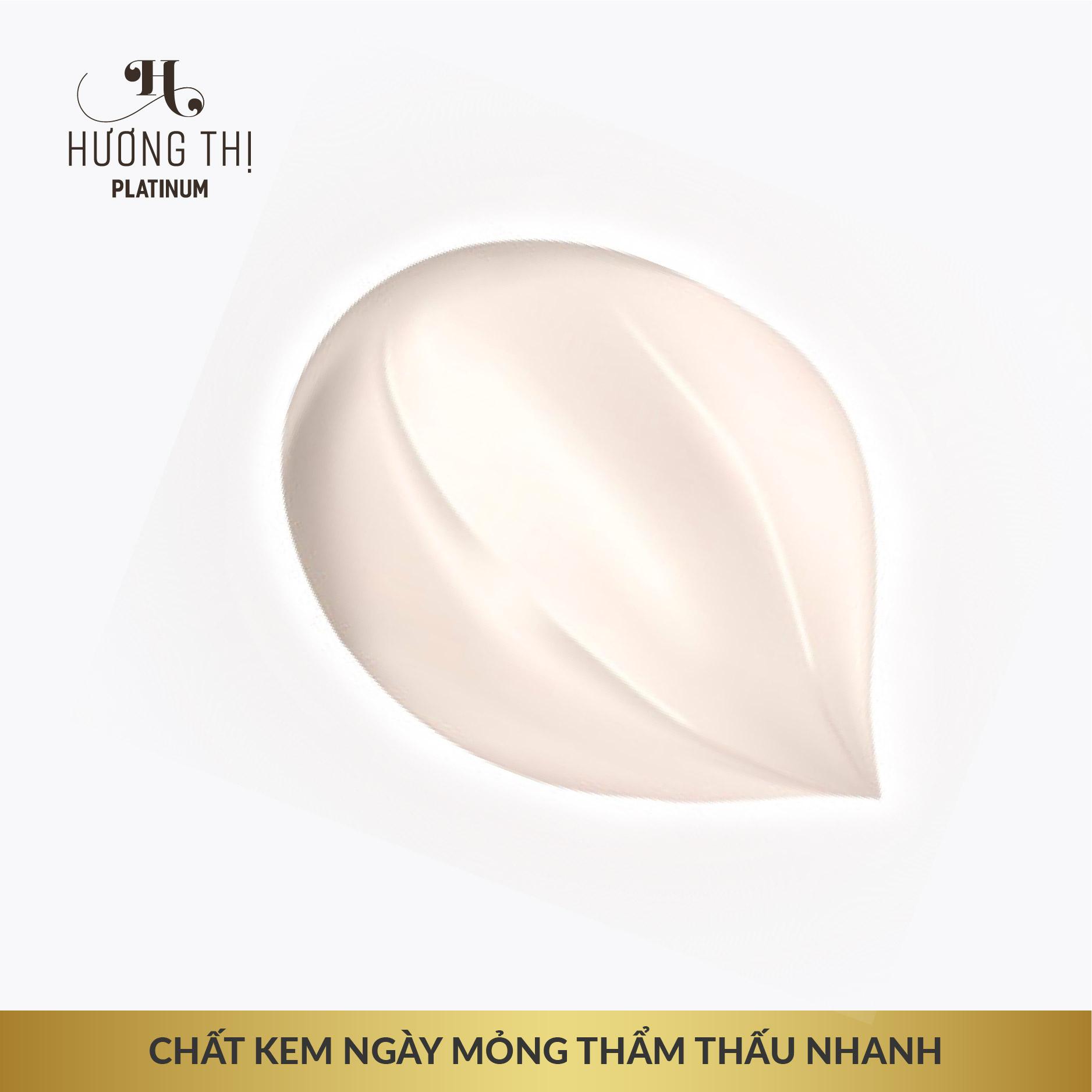 BỘ 3 SẢN PHẨM  DƯỠNG TRẮNG SÁNG DA ĐA CHỨC NĂNG HƯƠNG THỊ PLATINUM